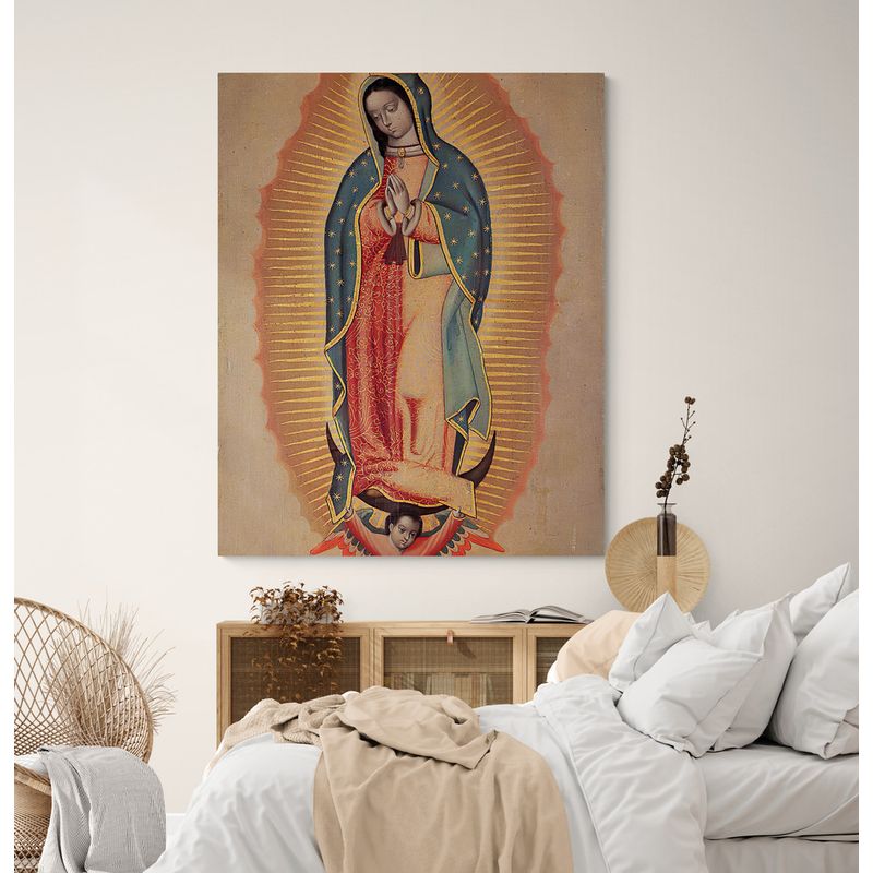 TAYRONA STORE - Cuadro En Lienzo Religioso Virgen De Guadalupe 022 80x100cm