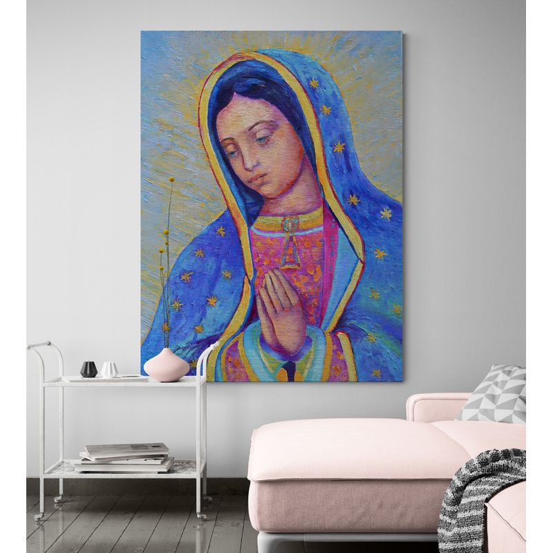 TAYRONA STORE - Cuadro En Lienzo Religioso Virgen De Guadalupe 027 75x100cm