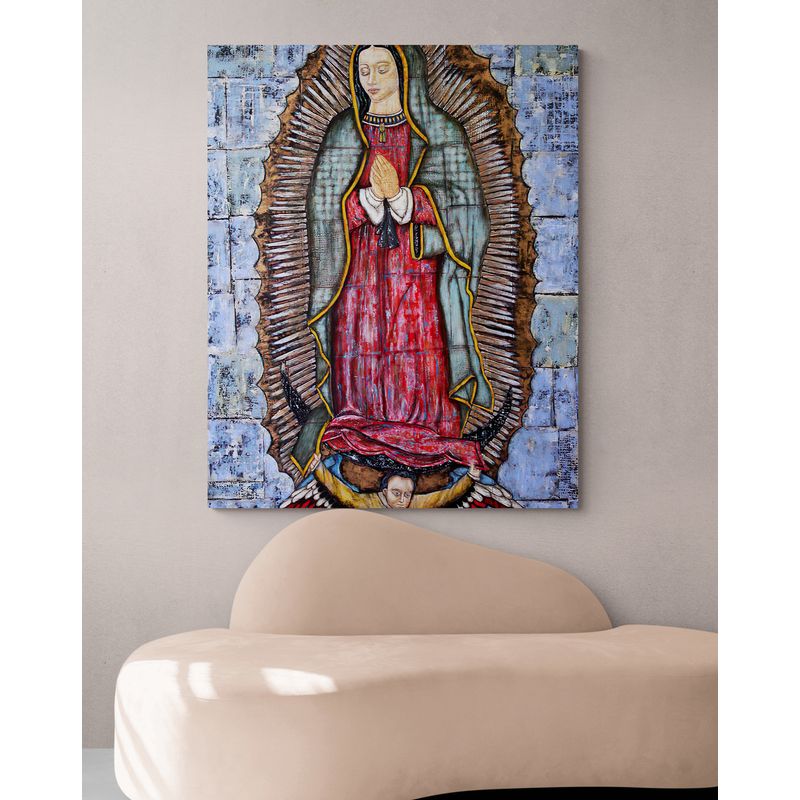 TAYRONA STORE - Cuadro En Lienzo Religioso Virgen De Guadalupe 031 80x100cm