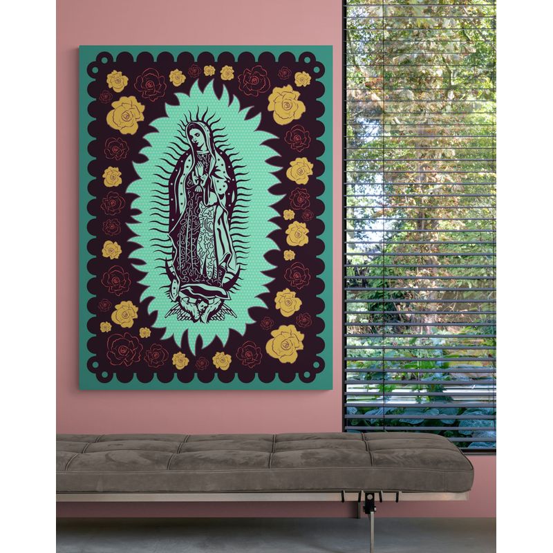 TAYRONA STORE - Cuadro En Lienzo Religioso Virgen De Guadalupe 036 75x100cm