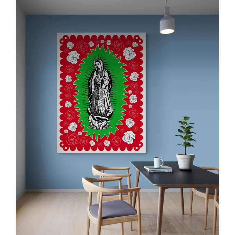 TAYRONA STORE - Cuadro En Lienzo Religioso Virgen De Guadalupe 038 75x100cm