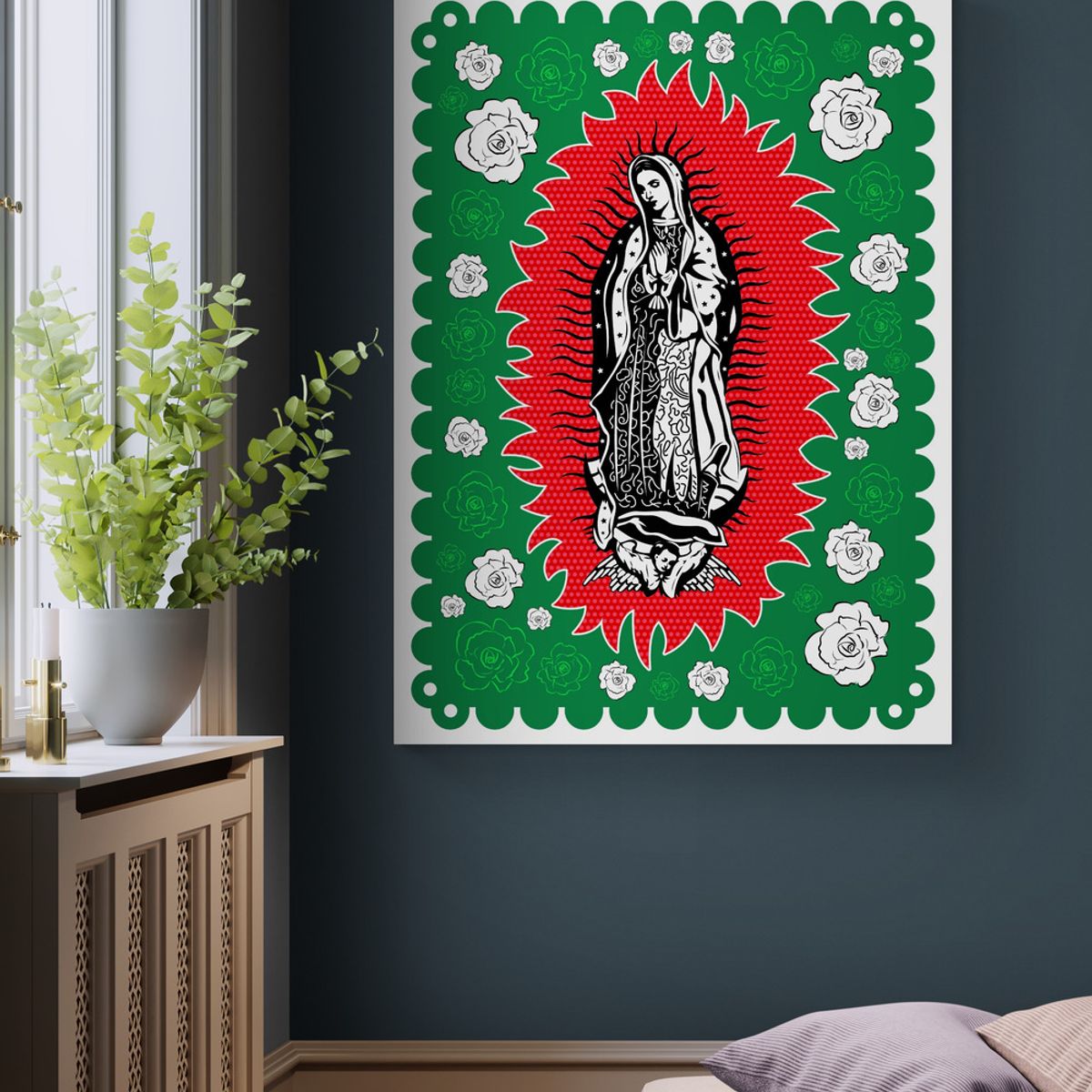 TAYRONA STORE - Cuadro En Lienzo Religioso Virgen De Guadalupe 040 75x100cm