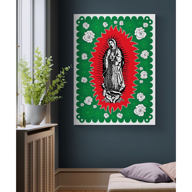TAYRONA STORE - Cuadro En Lienzo Religioso Virgen De Guadalupe 040 75x100cm