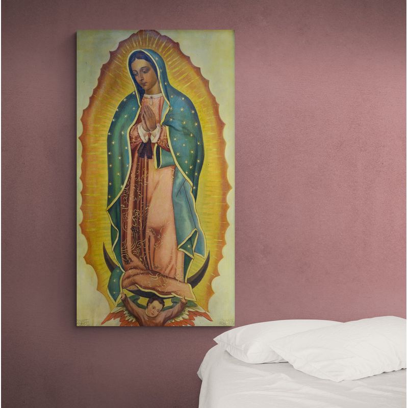 TAYRONA STORE - Cuadro En Lienzo Religioso Virgen De Guadalupe 041 50x100cm
