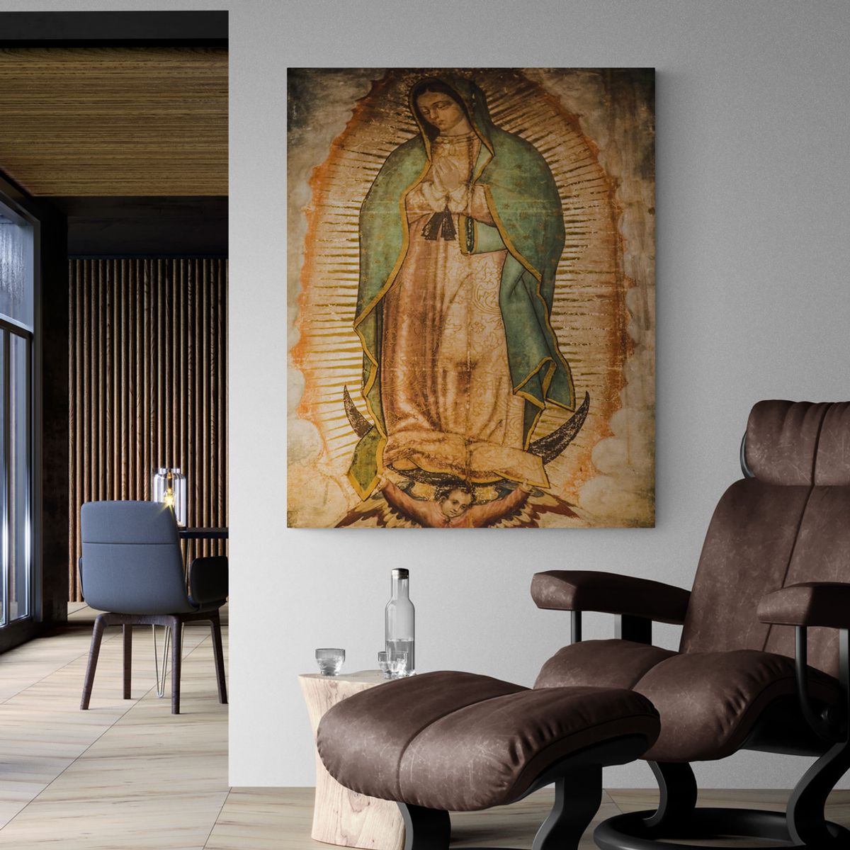 TAYRONA STORE - Cuadro En Lienzo Religioso Virgen De Guadalupe 044 100x125cm