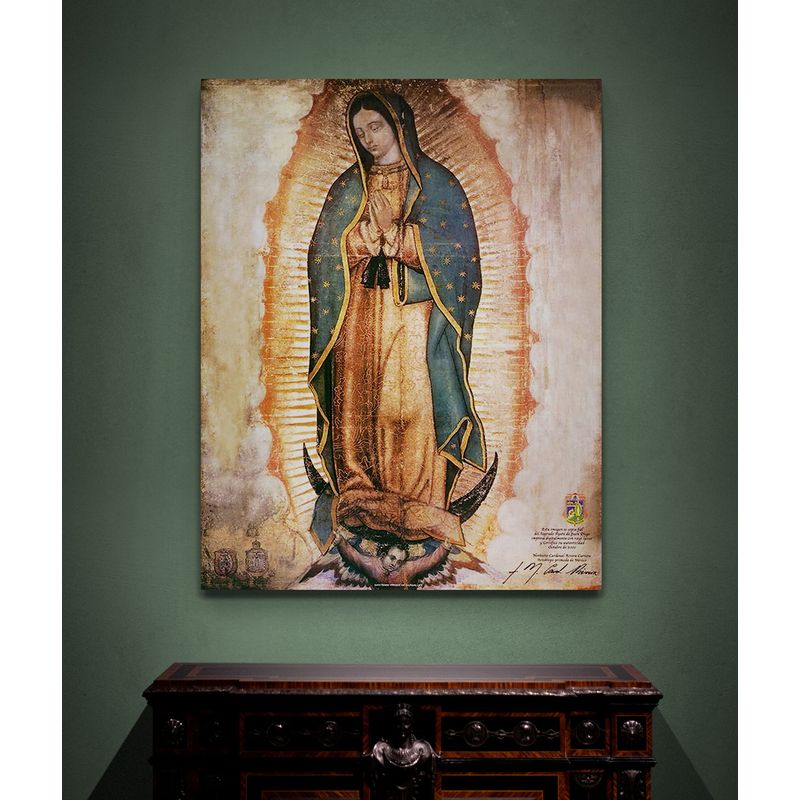 TAYRONA STORE - Cuadro En Lienzo Religioso Virgen De Guadalupe 047 80x100cm