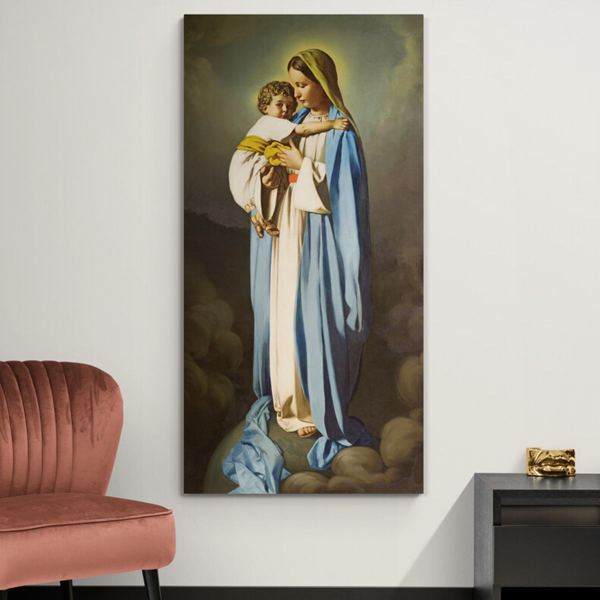 TAYRONA STORE - Cuadro En Lienzo Religioso Virgen Maria 014 65x120cm.