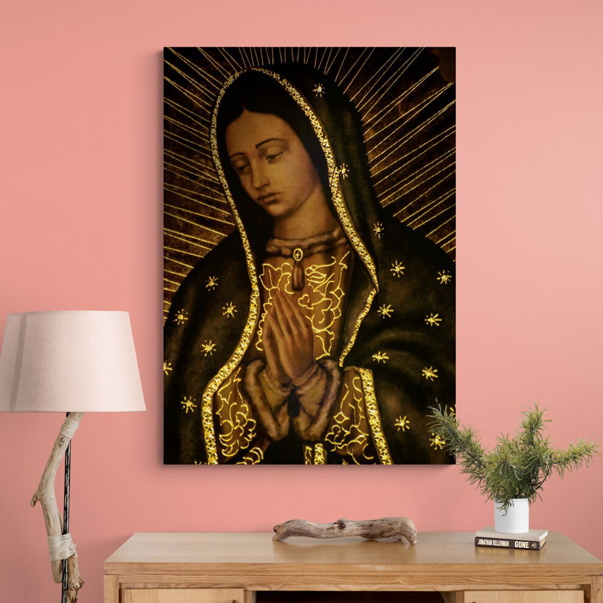 TAYRONA STORE - Cuadro En Lienzo Religioso Virgen Maria 016 50x70cm