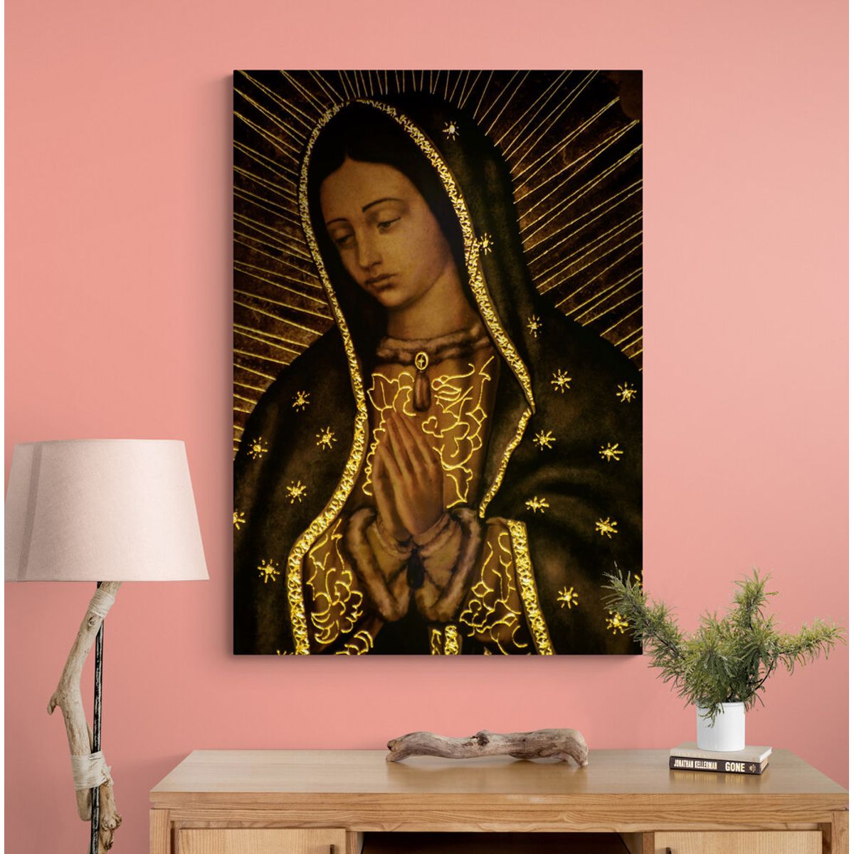 TAYRONA STORE - Cuadro En Lienzo Religioso Virgen Maria 016 50x70cm