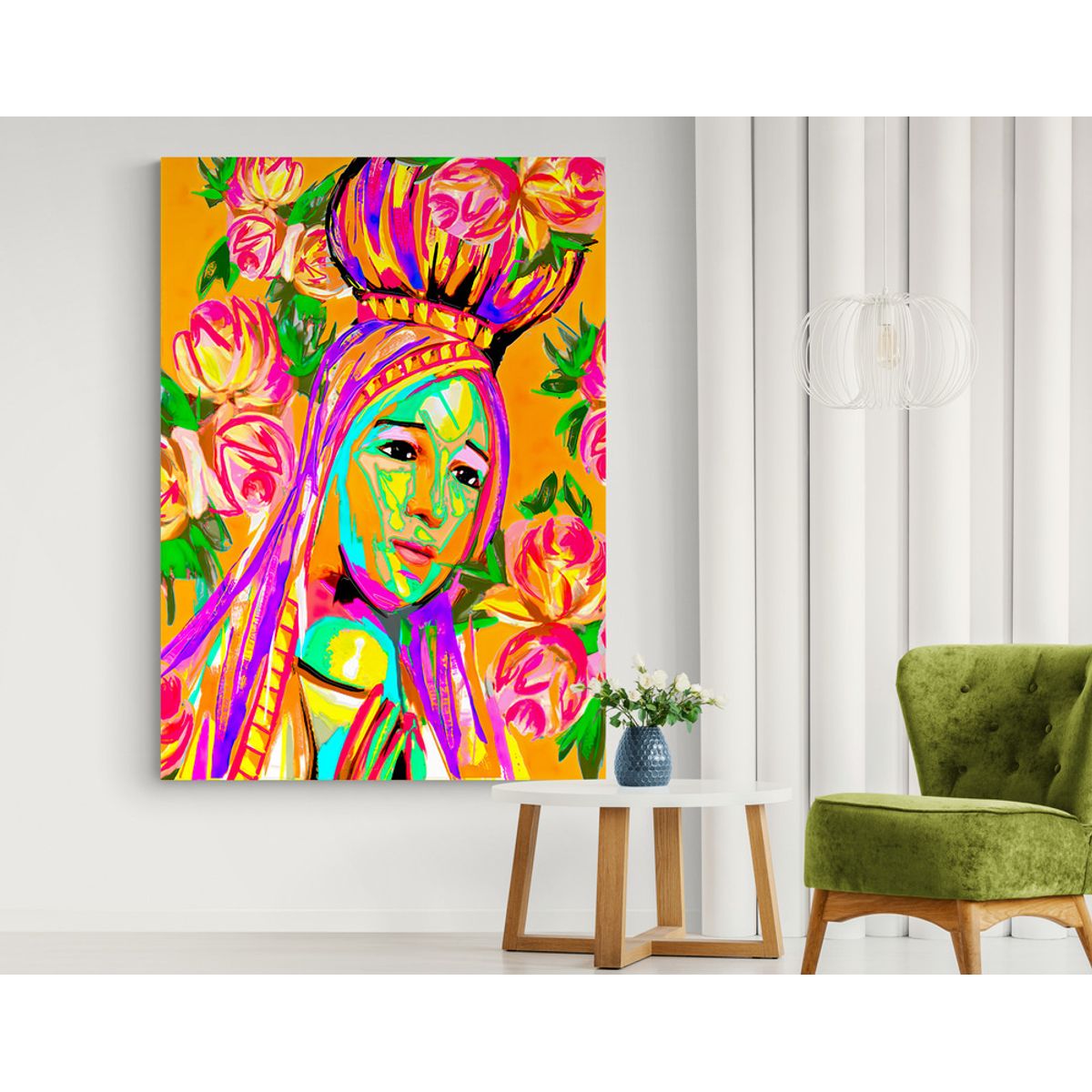 TAYRONA STORE - Cuadro En Lienzo Religioso Virgen Maria 019 100x150cm