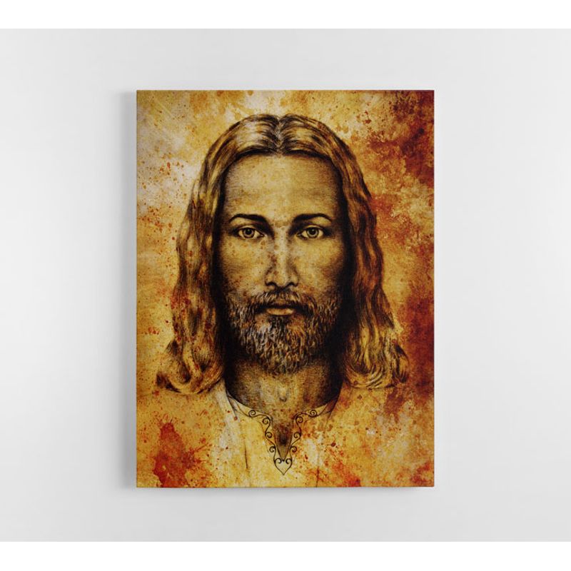 TAYRONA STORE - Cuadro En Lienzo Religioso Jesus Cristo 10 75x100cm