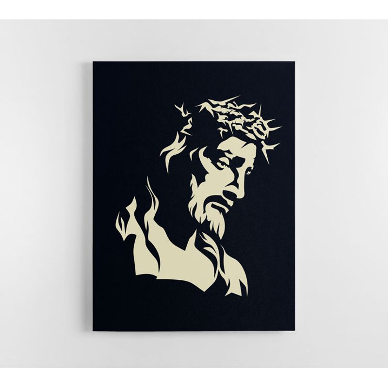 TAYRONA STORE - Cuadro En Lienzo Religioso Jesus Cristo 14 75x100cm