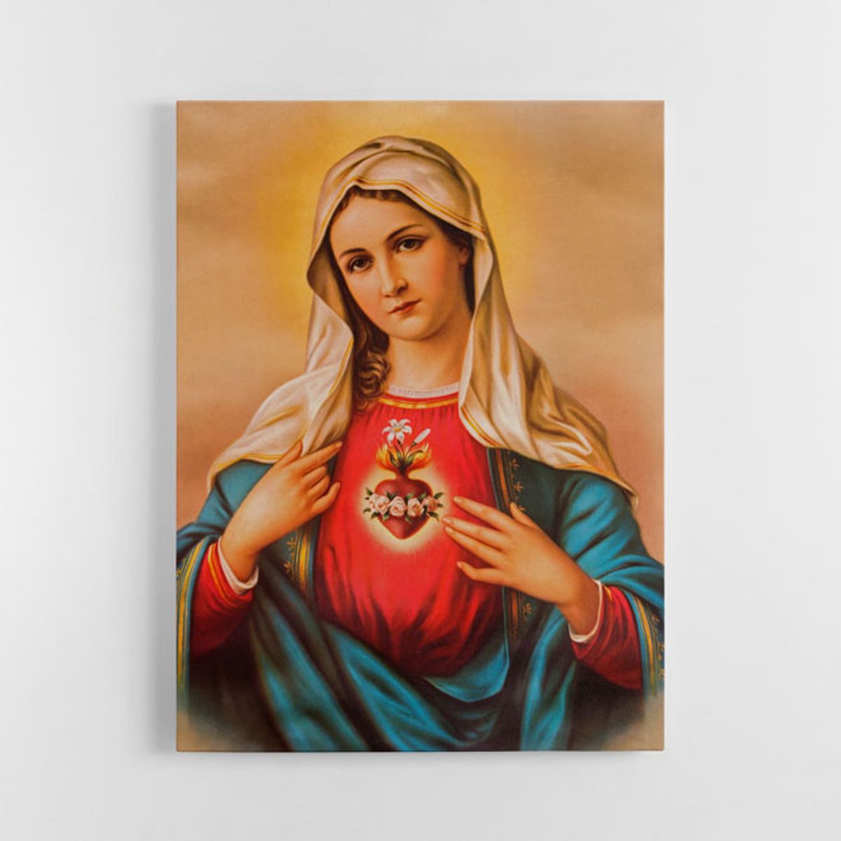 TAYRONA STORE - Cuadro En Lienzo Religioso Virgen Maria 05 60x80cm.