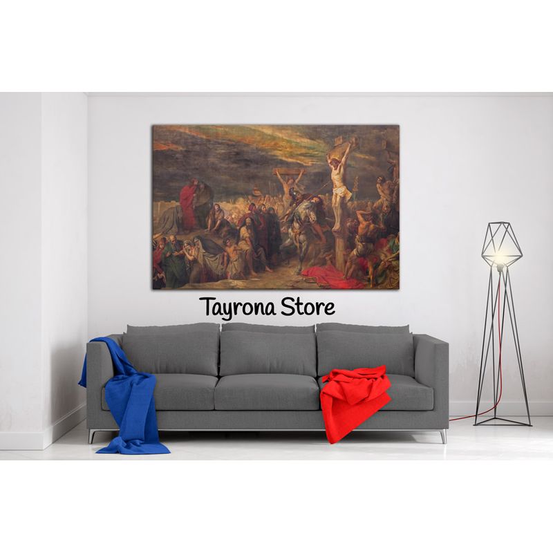 TAYRONA STORE - Cuadro En Lienzo Religioso Jesús Cristo 06 120x80cm