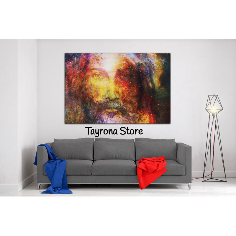 TAYRONA STORE - Cuadro En Lienzo Religioso Jesús Cristo 07 70x50cm