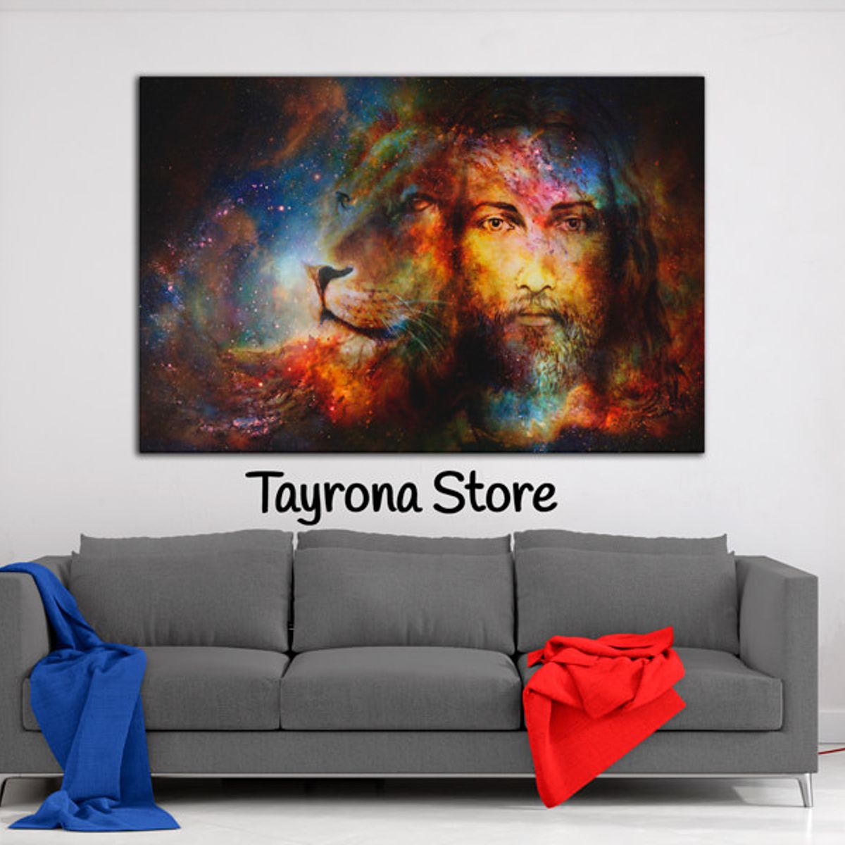 TAYRONA STORE - Cuadro En Lienzo Religioso Jesús Cristo 08 120x80cm