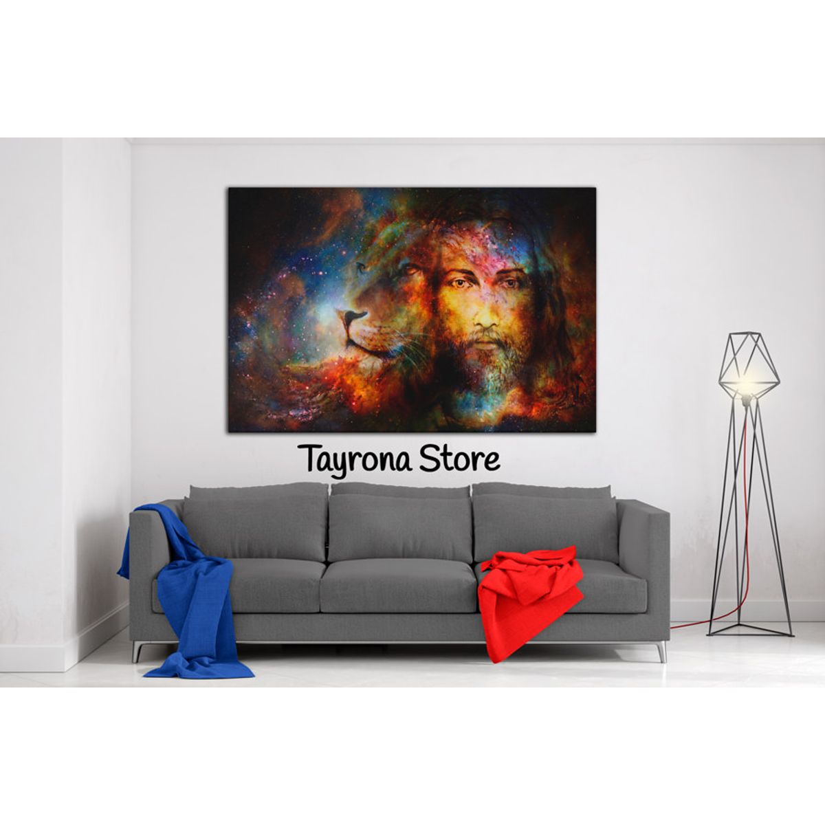 TAYRONA STORE - Cuadro En Lienzo Religioso Jesús Cristo 08 120x80cm