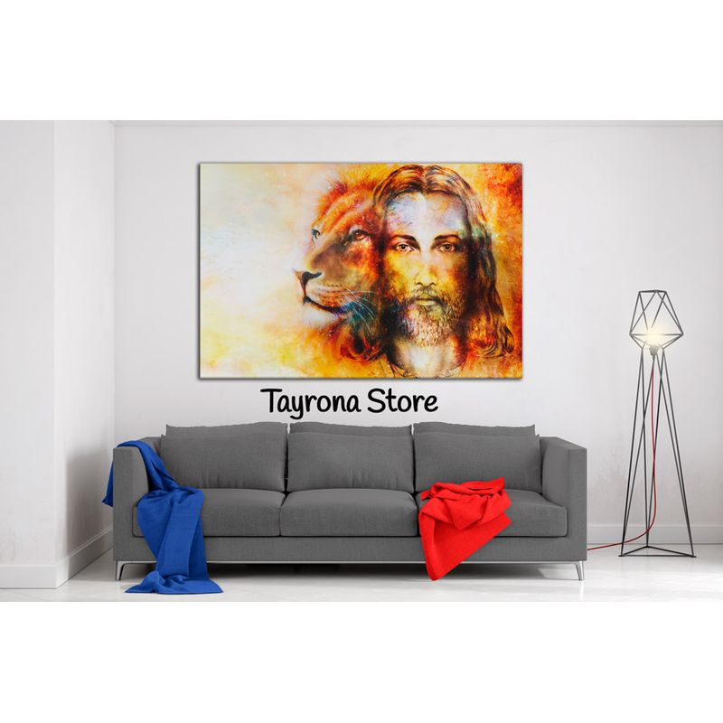 TAYRONA STORE - Cuadro En Lienzo Religioso Jesús Cristo 09 100x70cm