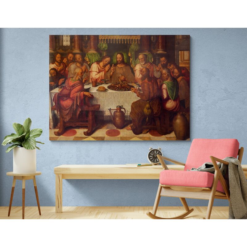 TAYRONA STORE - Cuadro En Lienzo Religioso Ultima Cena 155 80x60cm