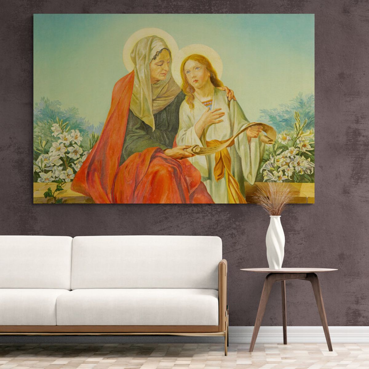 TAYRONA STORE - Cuadro En Lienzo Religioso Virgen Maria 067 50x35cm.