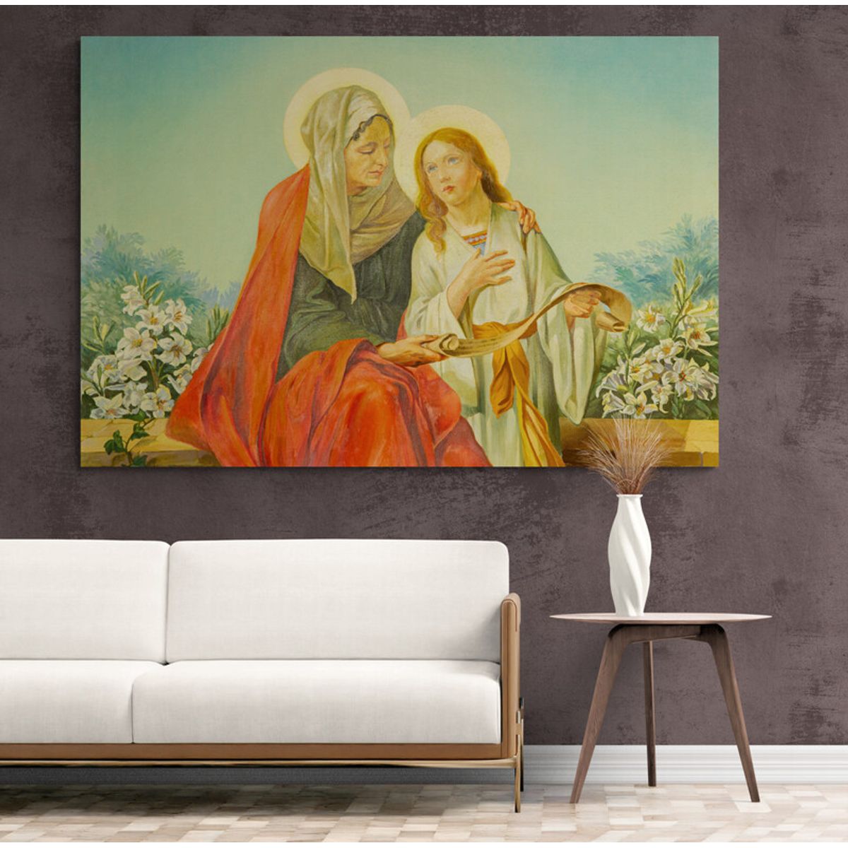 TAYRONA STORE - Cuadro En Lienzo Religioso Virgen Maria 067 50x35cm.