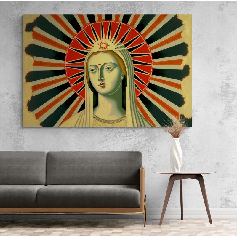 TAYRONA STORE - Cuadro En Lienzo Religioso Virgen Maria 077 150x100cm