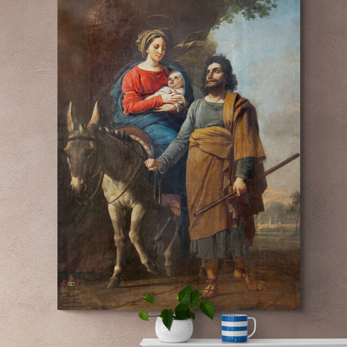 TAYRONA STORE - Cuadro En Lienzo Religioso Sagrada Familia 005 30x40cm