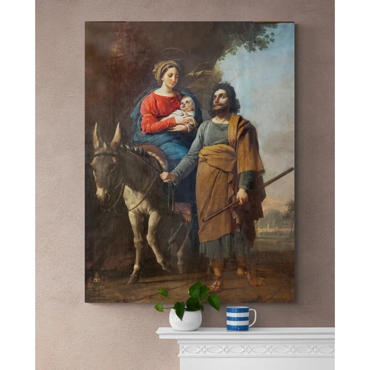 TAYRONA STORE - Cuadro En Lienzo Religioso Sagrada Familia 005 30x40cm