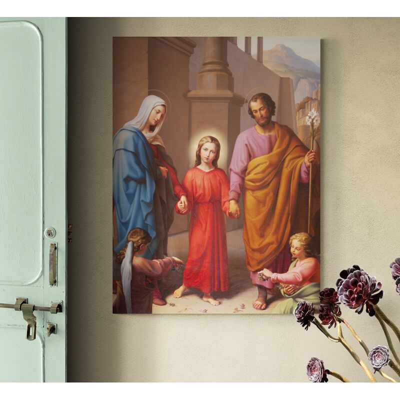 TAYRONA STORE - Cuadro En Lienzo Religioso Sagrada Familia 013 120x160cm