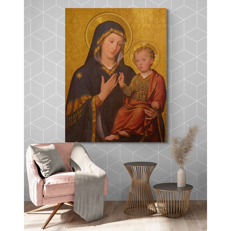 TAYRONA STORE - Cuadro En Lienzo Religioso Virgen Maria 068 30x40cm