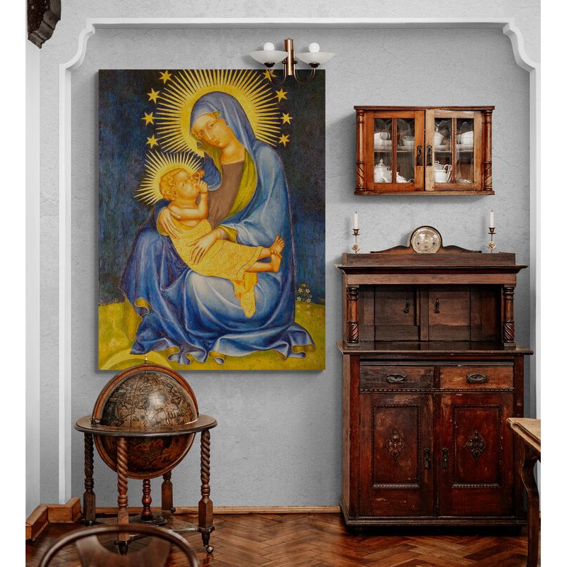 TAYRONA STORE - Cuadro En Lienzo Religioso Virgen Maria 069 30x40cm