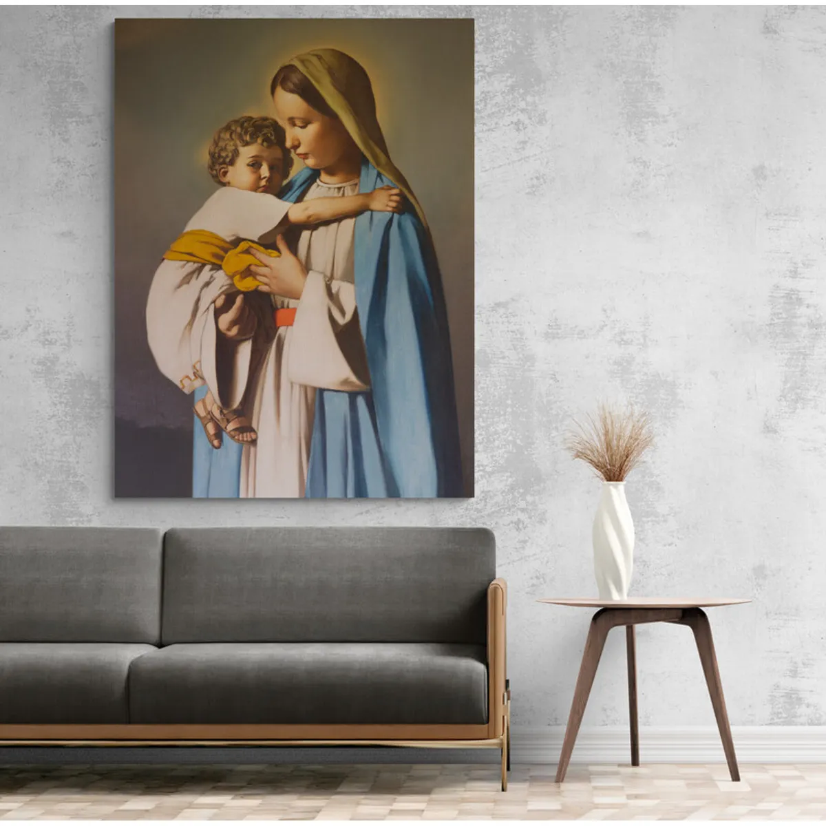 TAYRONA STORE - Cuadro En Lienzo Religioso Virgen Maria 074 30x40cm