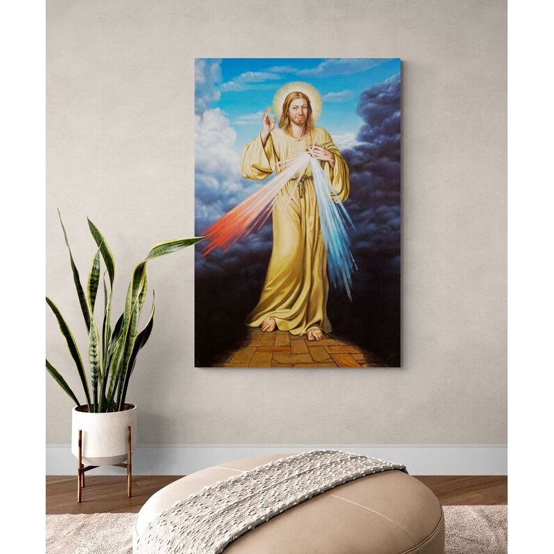 TAYRONA STORE - Cuadro Lienzo Religion Jesus Divina Misericordia 017 50x70cm