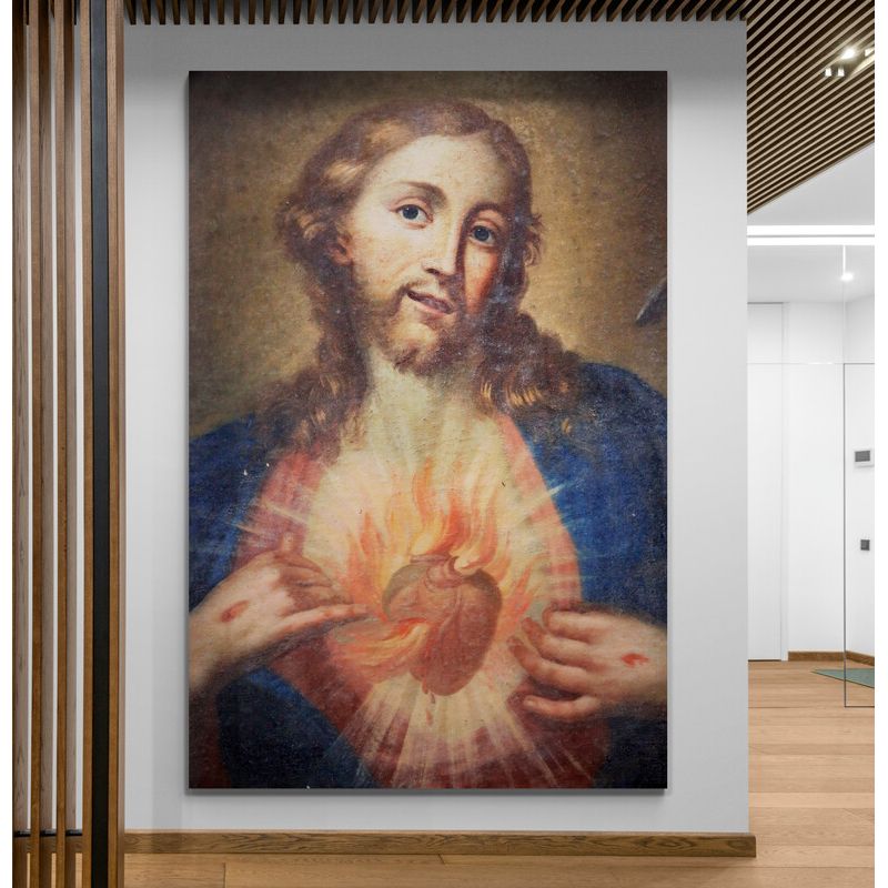 TAYRONA STORE - Cuadro En Lienzo Religioso Sagrado Corazon 017 70x100cm