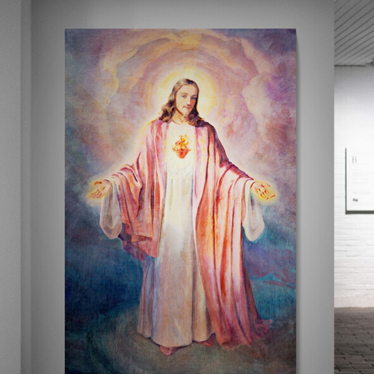 TAYRONA STORE - Cuadro En Lienzo Religioso Sagrado Corazon 018 80x120cm