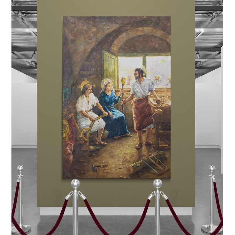 TAYRONA STORE - Cuadro En Lienzo Religioso Sagrada Familia 021 100x150cm