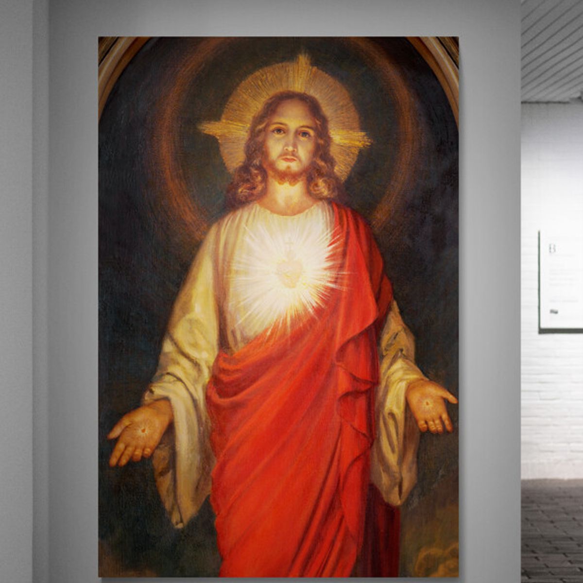 TAYRONA STORE - Cuadro En Lienzo Religioso Sagrado Corazon 022 35x50cm