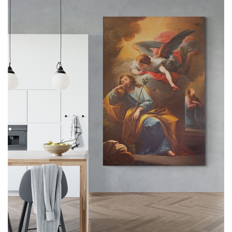 TAYRONA STORE - Cuadro En Lienzo Religioso San Jose 003 70x100cm