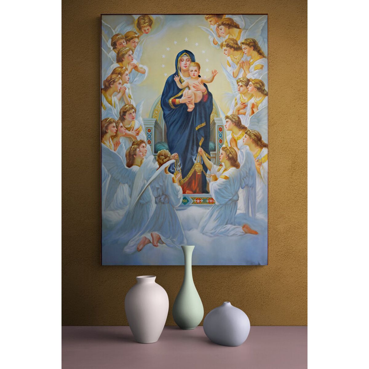 TAYRONA STORE - Cuadro En Lienzo Religioso Virgen Maria 059 80x120cm