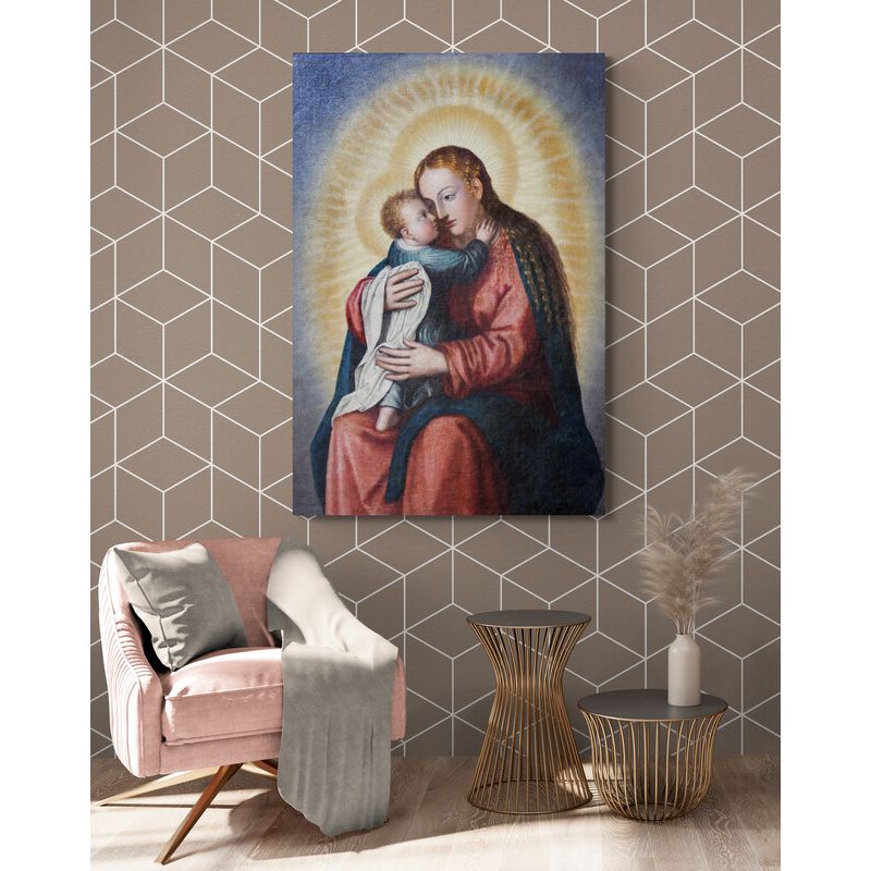 TAYRONA STORE - Cuadro En Lienzo Religioso Virgen Maria 061 100x150cm