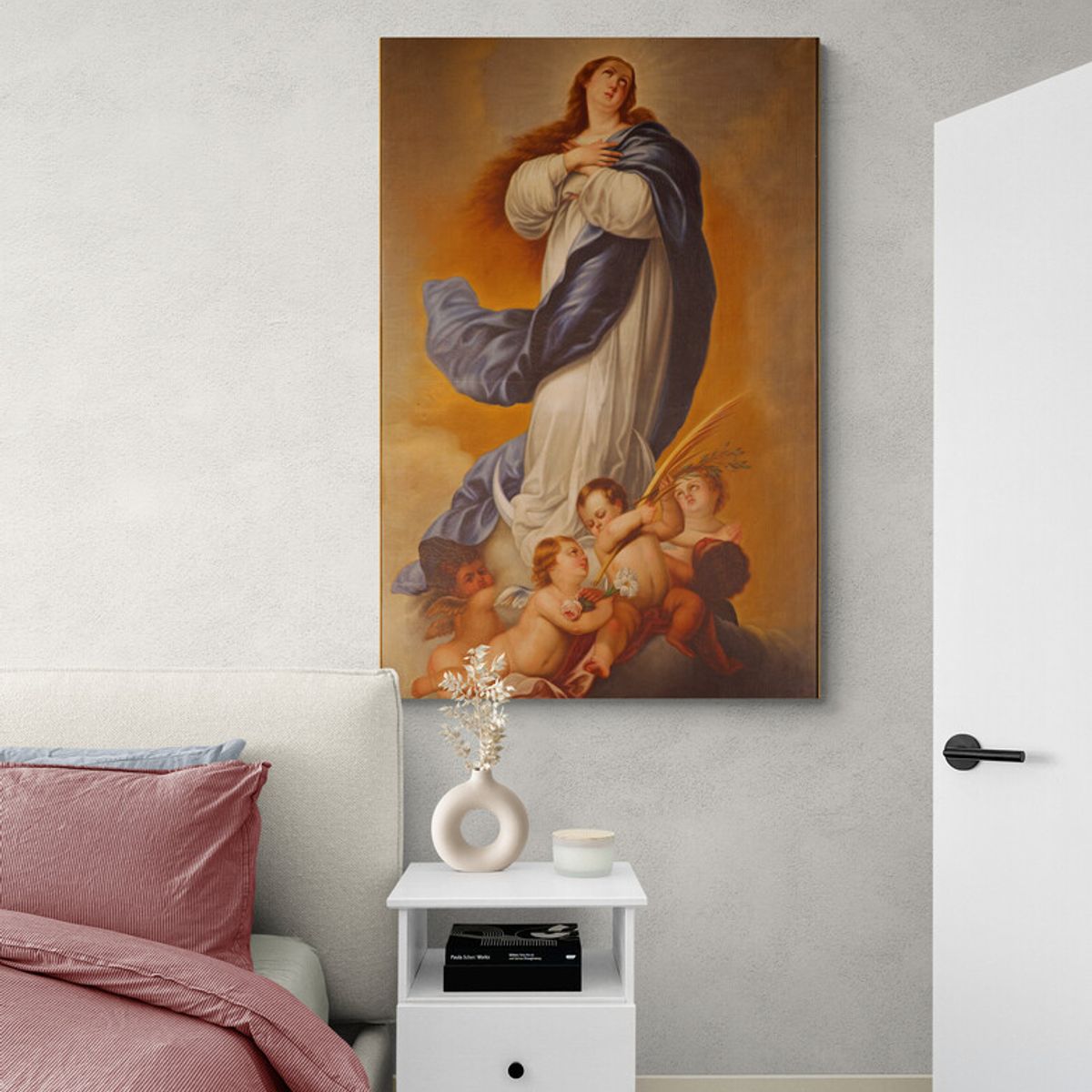 TAYRONA STORE - Cuadro En Lienzo Religioso Virgen Maria 063 80x120cm