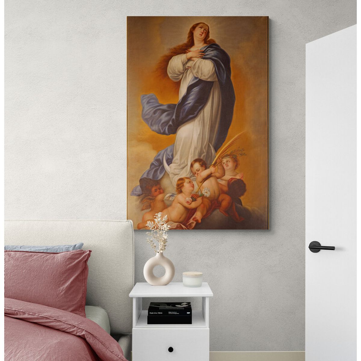 TAYRONA STORE - Cuadro En Lienzo Religioso Virgen Maria 063 80x120cm