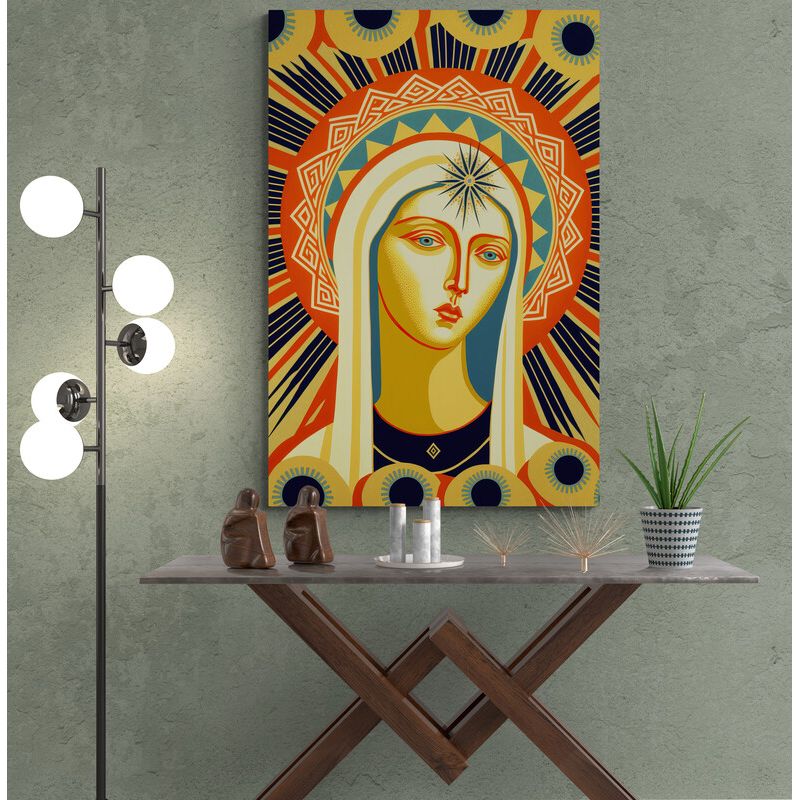 TAYRONA STORE - Cuadro En Lienzo Religioso Virgen Maria 078 80x120cm