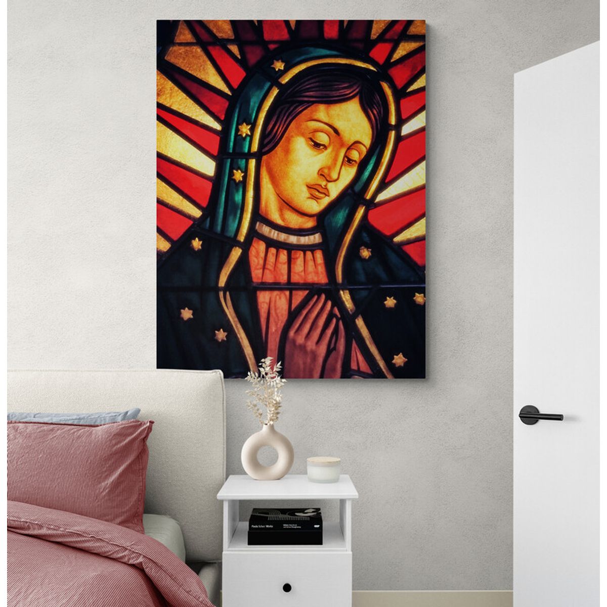 TAYRONA STORE - Cuadro En Lienzo Religioso Virgen De Guadalupe 086 100x100cm