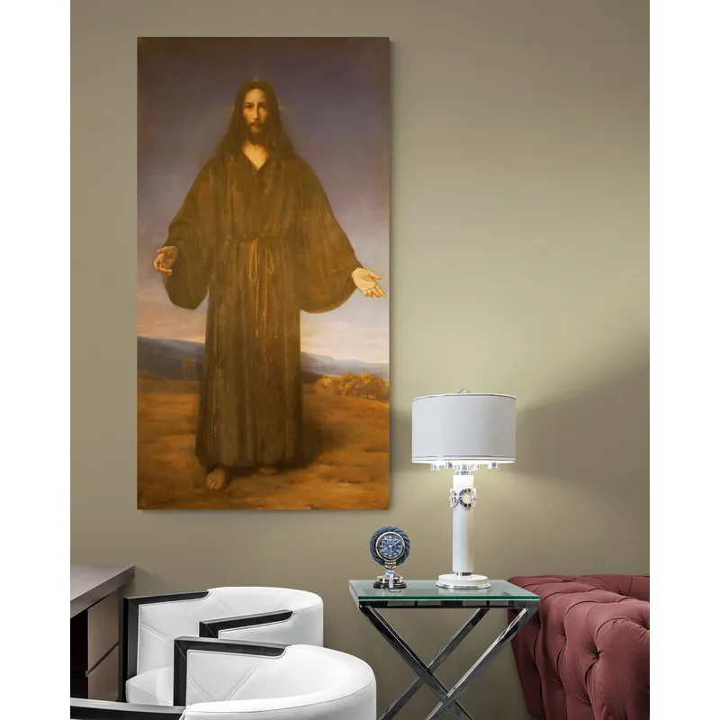 TAYRONA STORE - Cuadro Lienzo Religion Jesus Divina Misericordia 015 40x75cm