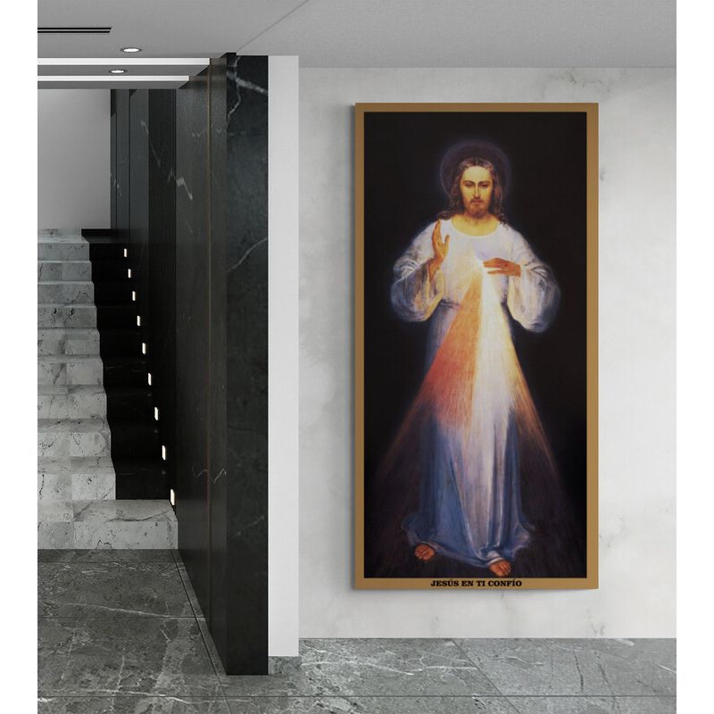TAYRONA STORE - Cuadro Lienzo Religion Divina Misericordia 004 60x120cm