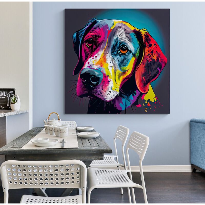 TAYRONA STORE - Cuadro En Lienzo Para Comedor Perro 174 60x60cm