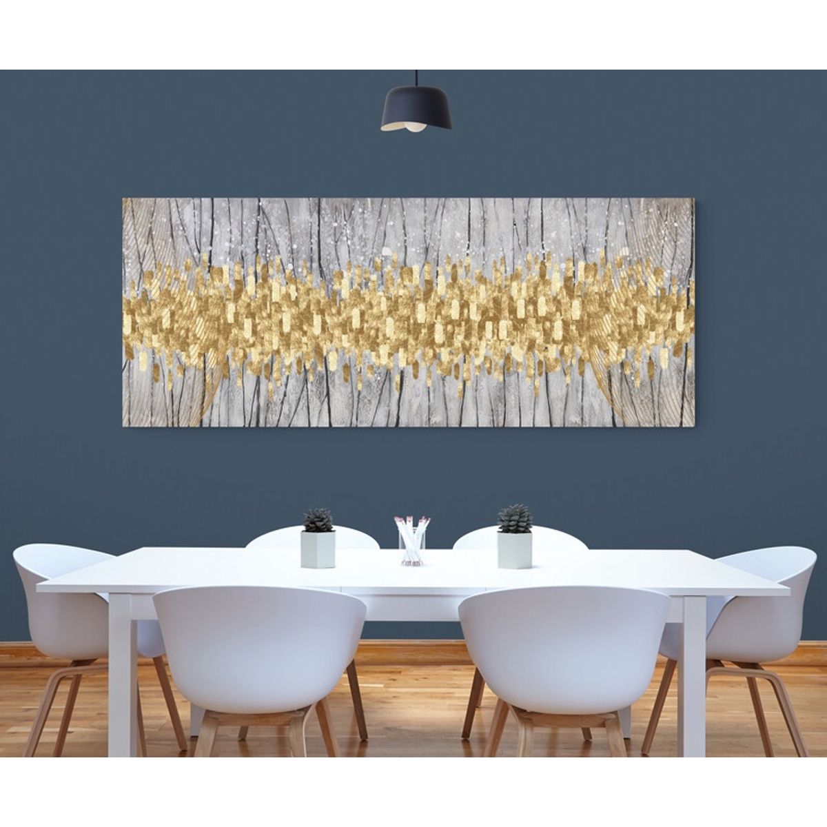 TAYRONA STORE - Cuadro En Lienzo Para Comedor Diseño Minimalista 487 100x40cm