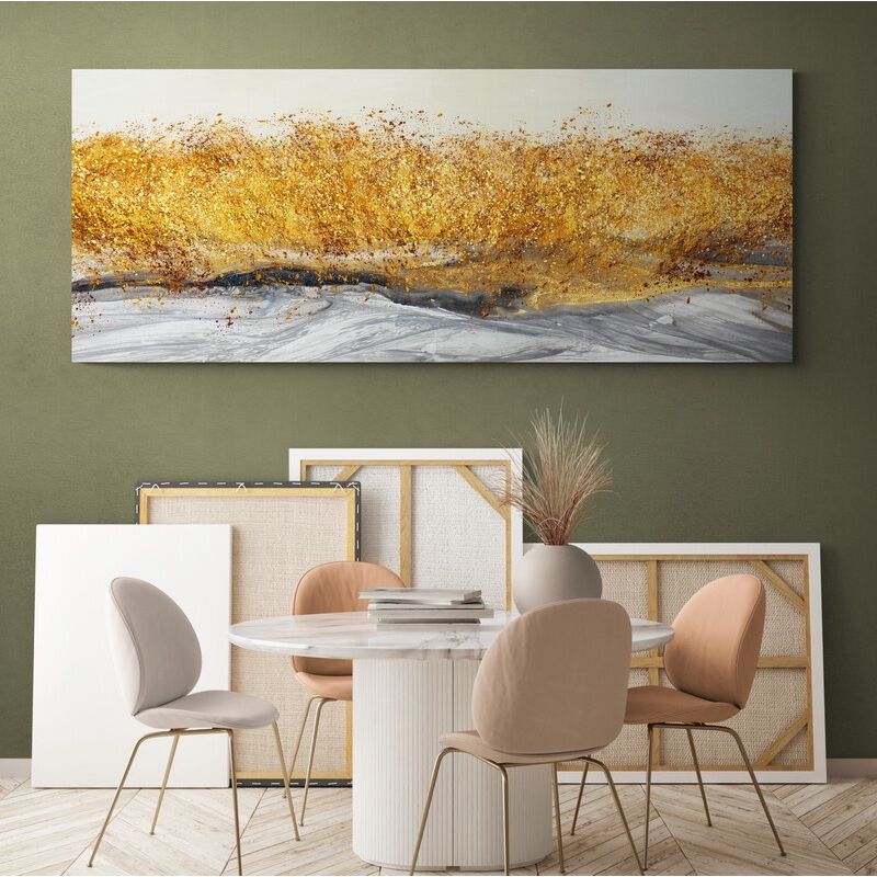 TAYRONA STORE - Cuadro En Lienzo Para Comedor Diseño Minimalista 502 100x40cm