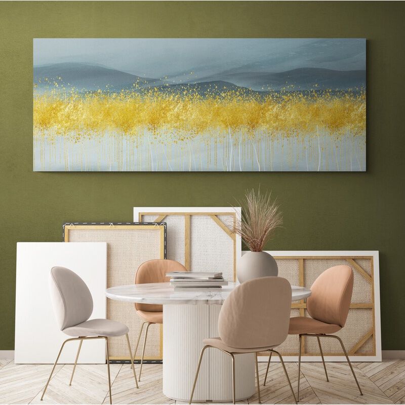 TAYRONA STORE - Cuadro En Lienzo Para Comedor Diseño Minimalista 507 100x40cm